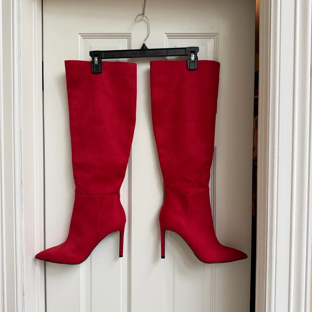 OPEN EDIT Nordstrom Barbara Knee High Pointed Heeled Boot Size 8.5M